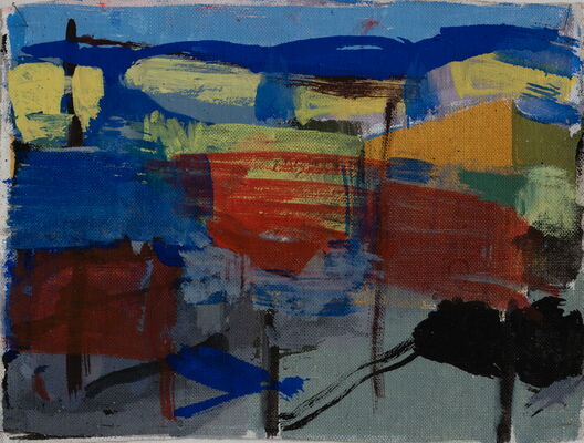 quartier, 2018, oel auf leinwand, 19x16.5