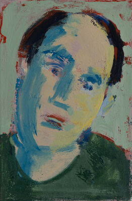 portrait, 2021, oel auf leinwand, 25x18