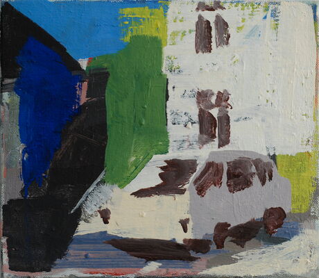 quartier, 2012, oel auf leinwand, 30x35