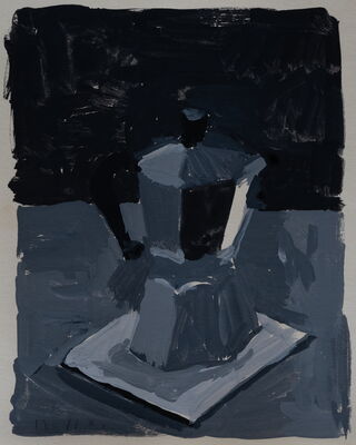 bialetti, 2018, gouache auf papier, 18x14