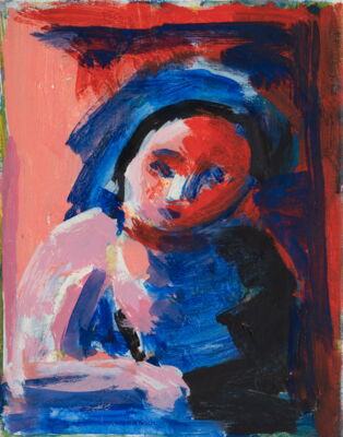 portrait, 2020, oil on canvas, 28x23