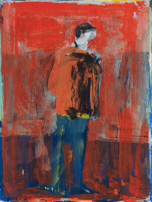 portrait, 2022, oel auf leinwand, 23x18