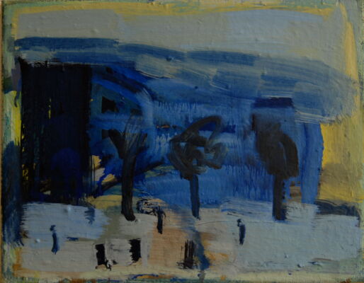 quartier, 2005, oil on canvas, 25x32