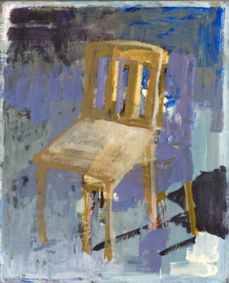 Stuhl, 2025, Öl auf Leinwand, 100x80
