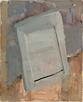 brett, 1996, oil on paper/wood, 65x52