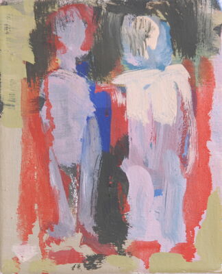 szene, 2010, oel auf leinwand, 22x18