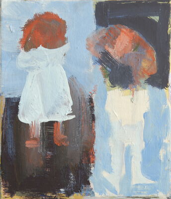 kleines schirmbild, 2011, oel auf leinwand, 27x22