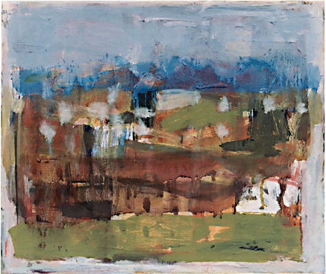landschaeftli, 2001, oil on canvas, 29x32