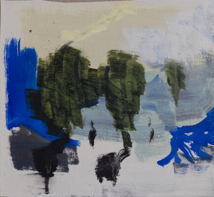 quartier, 2014, oil on canvas, 33x37