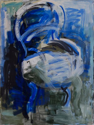 stuhl, 2015, oel auf leinwand, 80x60
