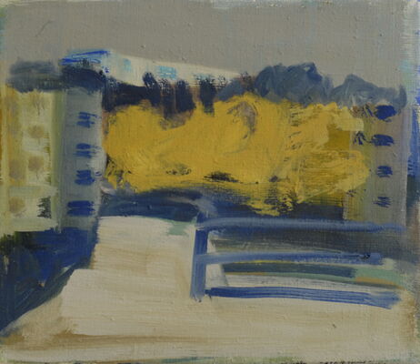 quartier, 2007, oel auf leinwand, 30x35