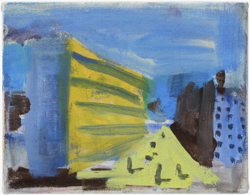 quartier, 2005, oil on canvas, 25x32
