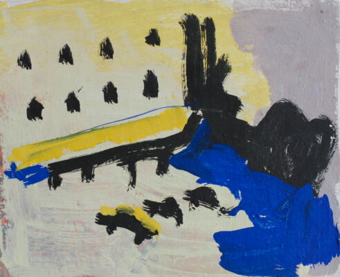 quartier, 2014, oil on canvas, 28x34