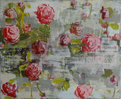 rosen, 2013, oel auf leinwand, 61x73