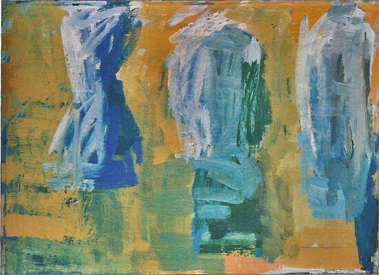 aufheitern, 1994, oel auf leinwand, 65x81