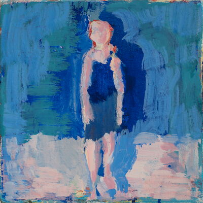 meitschi, 2017, oel auf leinwand, 20x20