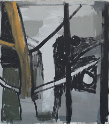 schwarze äpfel, 2015, oel auf leinwand, 119x105