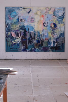 Atelierimpressionen aus Jens des Schweizer Kunstmalers Willi Müller
