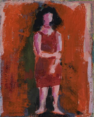 meitschi, 2017, oel auf leinwand, 25x20