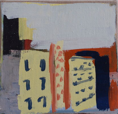 quartier, 2014, oel auf leinwand, 28x29