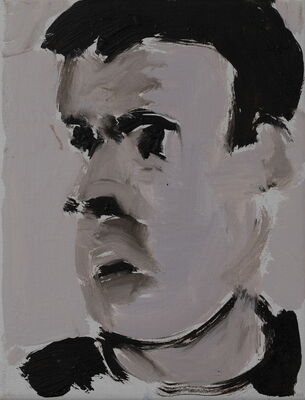 zugportrait, 2017, oel auf leinwand, 25x19
