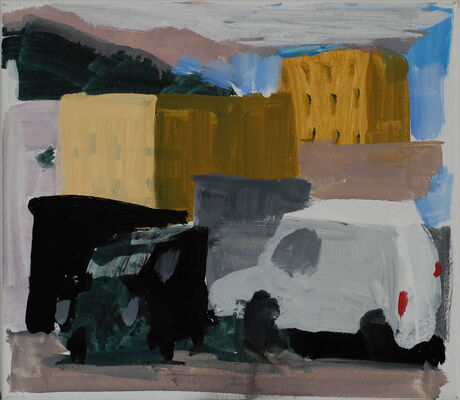 quartier, 2015, oel auf leinwand, 35x40