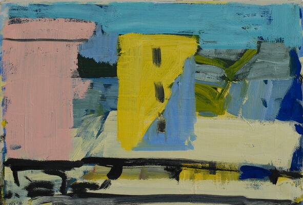 quartier, 2014, oel auf leinwand, 30x45