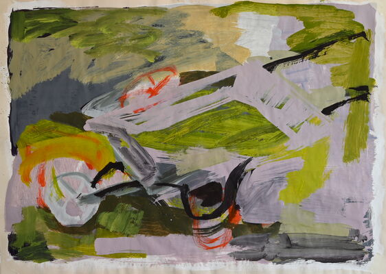 Garette, 2026, Öl auf Leinwand, 47x66