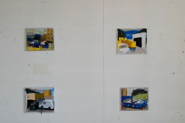 Atelierimpressionen aus Jens des Schweizer Kunstmalers Willi Müller