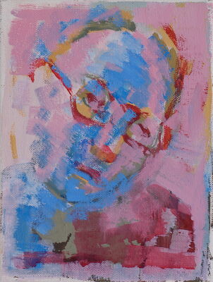 portrait, 2015, oel auf leinwand, 25x20