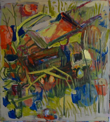 Garette, 2026, Öl auf Leinwand, 122x105