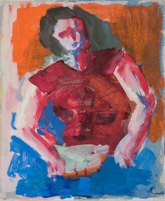 portrait, 2015, oel auf leinwand, 30x25