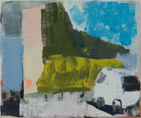quartier, 2017, oel auf leinwand, 27x32