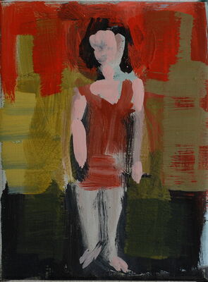 meitschi, 2012, oel auf leinwand, 22x18