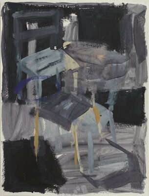 hotel, 2013, gouache auf papier, 90x70