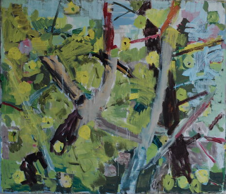 apfelbild, 2019, oel auf leinwand, 120x140