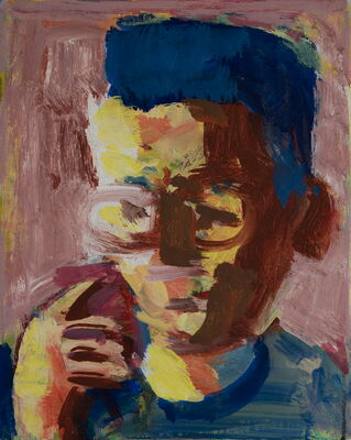 portrait, 2020, oel auf leinwand, 29x23