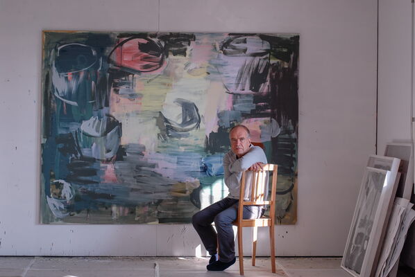 Atelierimpressionen aus Jens des Schweizer Kunstmalers Willi Müller